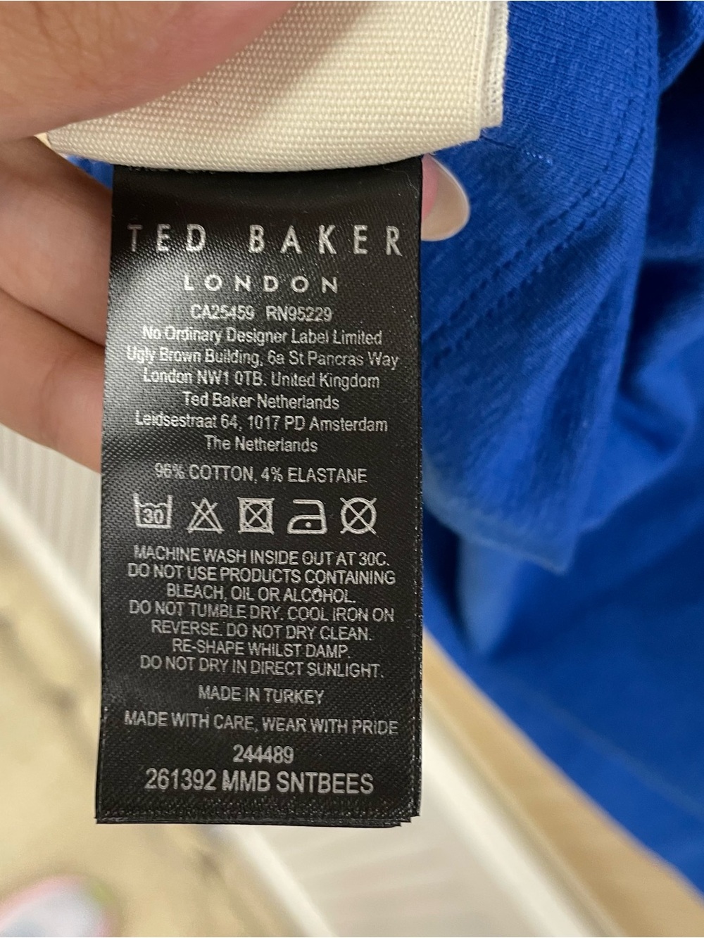 Ted Baker blue shirt size Large NEW - Picture 6 of 9